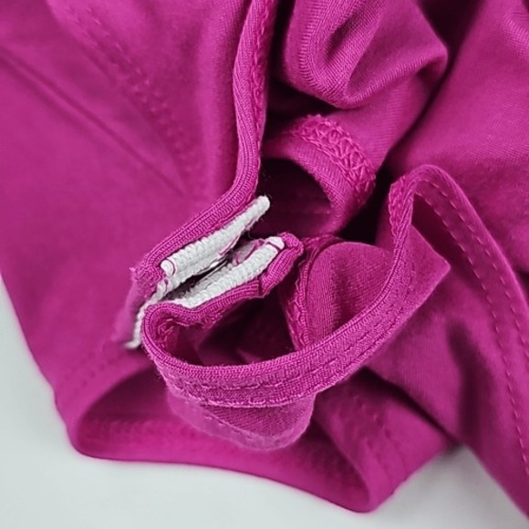 Sincerely Jules -388 Pink V-Neck Polyester Blend Sleeveless Bodysuit Size XS - Picture 5 of 7